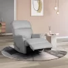 כורסת טלוויזיה מתנדנדת עם הדום נשלף דגם מנור-קרם